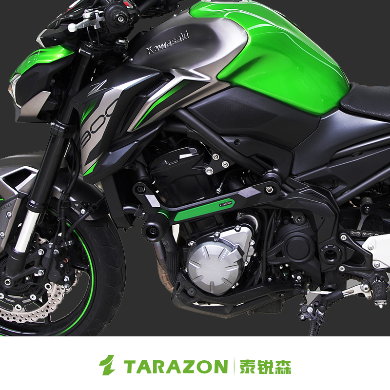 TARAZON泰锐森适配川崎Z900RS防摔球加长款护杠改装件Z900保险杠